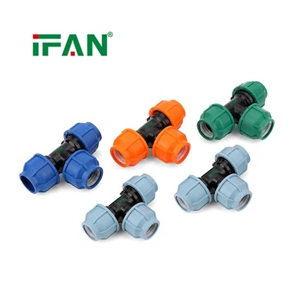 Fittings tal-pajpijiet tal-kompressjoni tal-PP għal Sistemi ta 'Provvista tal-Ilma HDPE